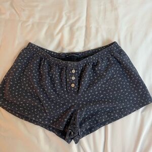 Blue Floral Brandy Melville PJ Shorts